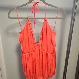 GAP Vibrant Coral Camisole Halter Top
